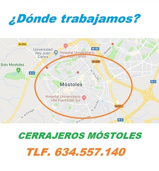 cerrajeros en mostoles ¿ en que zonas de Mostoles trabajamos ?